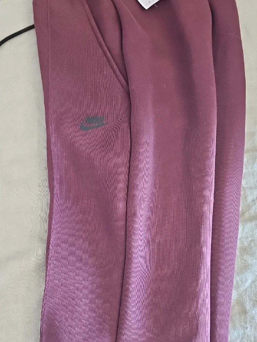 Nike Maroon Women's Jogger Track Pants with Drawstring
